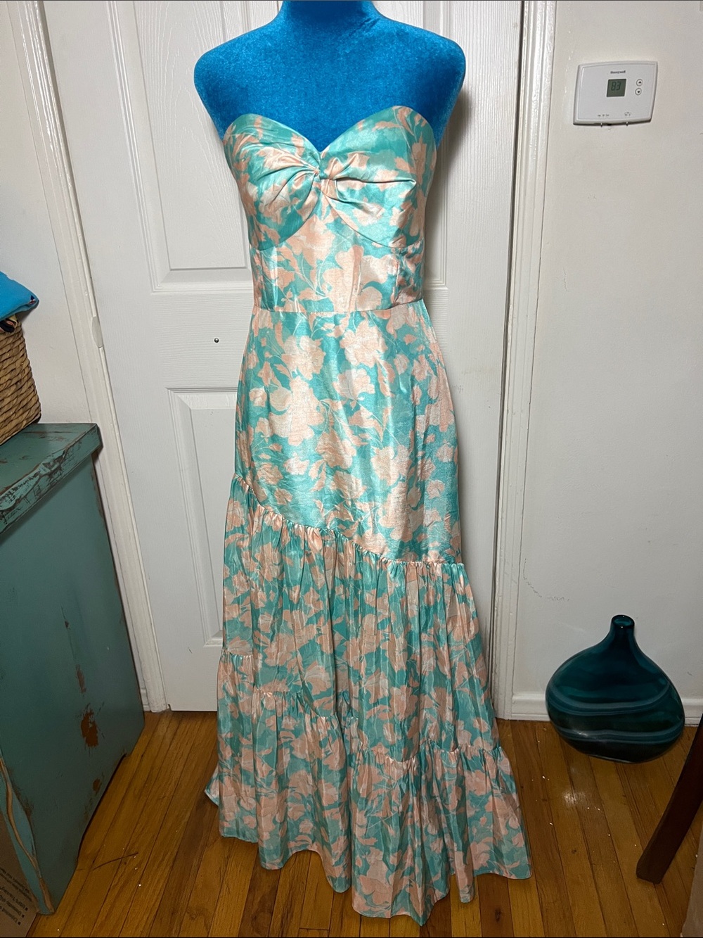 NWT Anthropologie Hutch Phoebe Strapless Maxi Dress Women’s 8